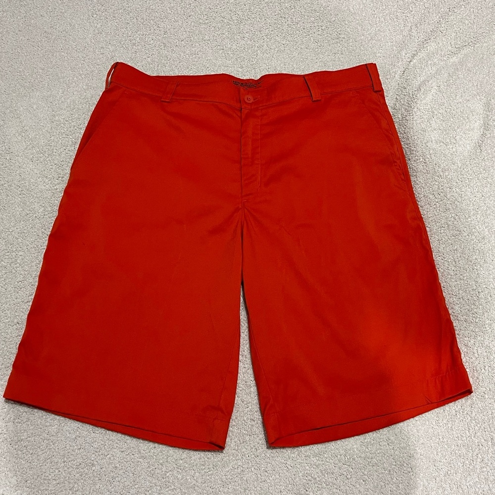Nike Men's Bright Red Flat Front Shorts